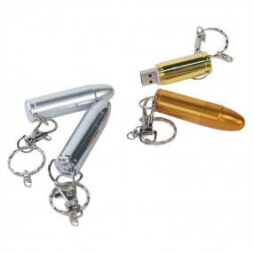 USB Stick Patrone Munition mit eigenem Logo als Werbear...