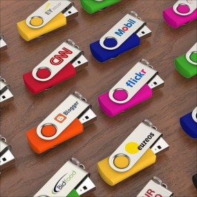 USB Stick Twister mit Logo bedruckt oder graviert als W...