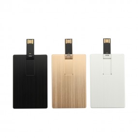 USB Karte aus Metall mit Logodruck als Werbeartikel Wer...