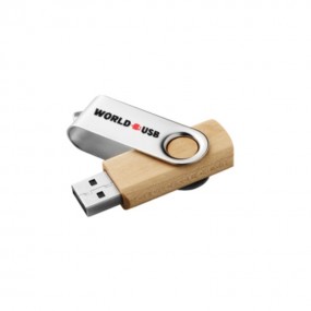 Holz USB Stick mit eigenem Logo als Werbeartikel Werbem...