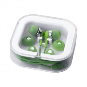 In-Ear-Kopfhörer mit Kabel mit Logodruck als Werbeartik...