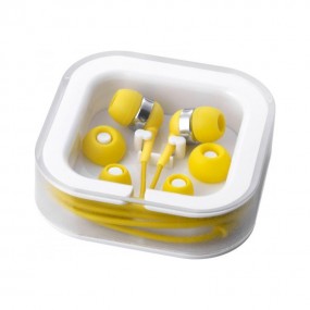 In-Ear-Kopfhörer mit Kabel mit Logodruck als Werbeartik...