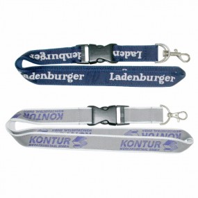 Satin Lanyards Schlüsselbänder mit Logo günstig bedruck...