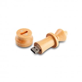 Holz USB Stick mit eigenem Logo als Werbeartikel Werbem...