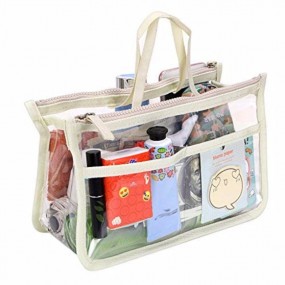 Transparente Taschenorganizer Kosmetiktasche PVC durchs...