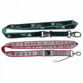 Satin Lanyards Schlüsselbänder mit Logo günstig bedruck...