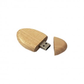 Holz USB Stick mit eigenem Logo als Werbeartikel Werbem...