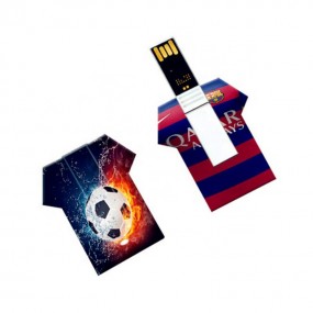 USB Stick Karte T-Shirt mit eigenem Logo als Werbeartik...