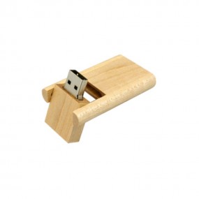 Holz USB Stick mit eigenem Logo als Werbeartikel Werbem...