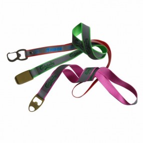 Schlüsselbänder Lanyards mit Flaschenöffner als Werbear...