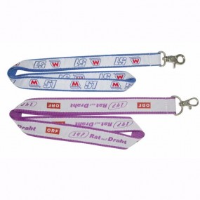 Satin Lanyards Schlüsselbänder mit Logo günstig bedruck...