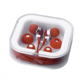 In-Ear-Kopfhörer mit Kabel mit Logodruck als Werbeartik...