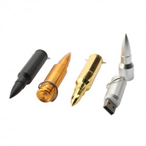 USB Stick Patrone Munition mit eigenem Logo als Werbear...